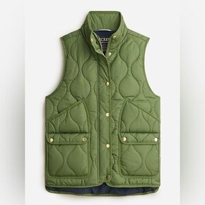J. Crew Olive Quilted Excursion Vest